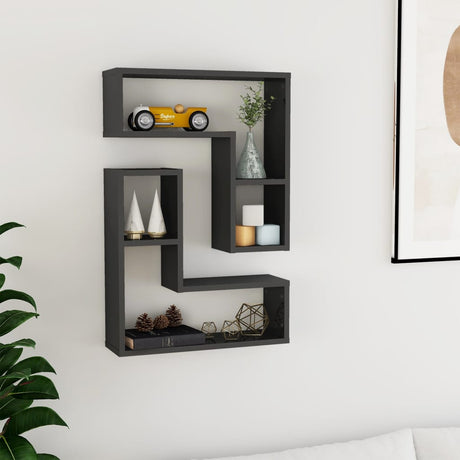 Wall Shelf 2 Pcs 50X15X50 Cm Engineered Wood