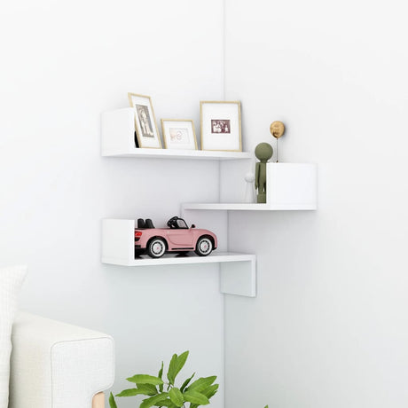 Wall Corner Shelf 40X40X50 Cm Engineered Wood