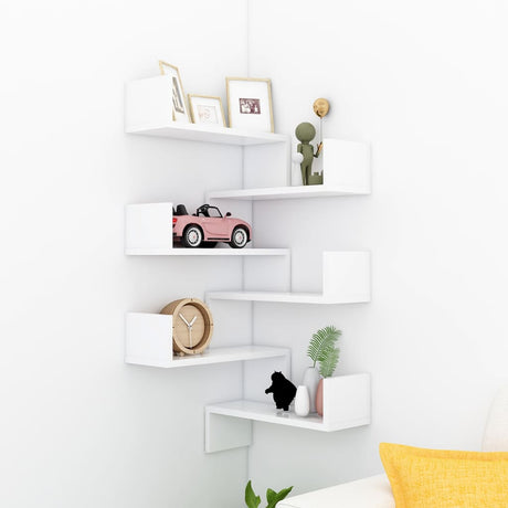 Wall Corner Shelf 40X40X50 Cm Engineered Wood