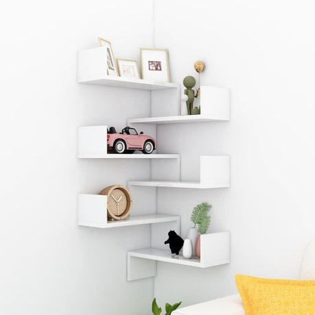 Wall Corner Shelf 40X40X50 Cm Engineered Wood
