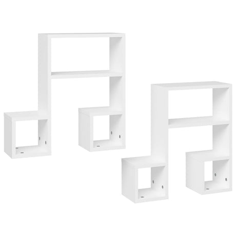Wall Shelf 2 Pcs 50X15X50 Cm Engineered Wood