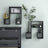 Wall Shelf 2 Pcs 50X15X50 Cm Engineered Wood