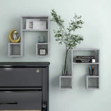 Wall Shelf 2 Pcs 50X15X50 Cm Engineered Wood