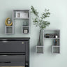 Wall Shelf 2 Pcs 50X15X50 Cm Engineered Wood