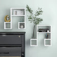 Wall Shelf 2 Pcs 50X15X50 Cm Engineered Wood