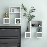 Wall Shelf 2 Pcs 50X15X50 Cm Engineered Wood