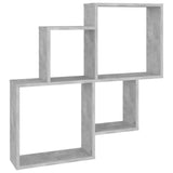 Wall Cube Shelf 80X15X78.5 Cm Engineered Wood