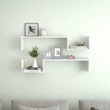 Wall Shelf 2 Pcs 100X15X20 Cm Engineered Wood