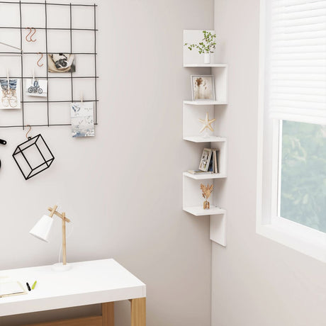 Wall Corner Shelf Engineered Wood