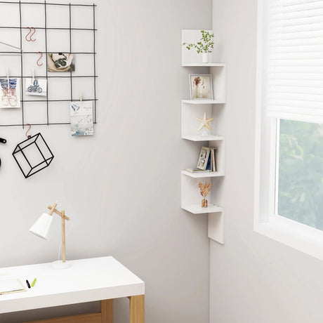 Wall Corner Shelf Engineered Wood
