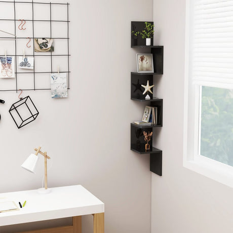 Wall Corner Shelf Engineered Wood
