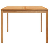 Garden Dining Table 110x110x77 cm Solid Teak Wood