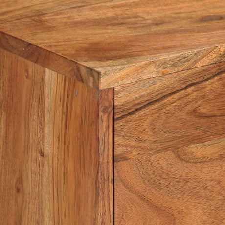 Tv Cabinet Honey Brown And Grey 110X30X50 Cm Solid Wood Acacia