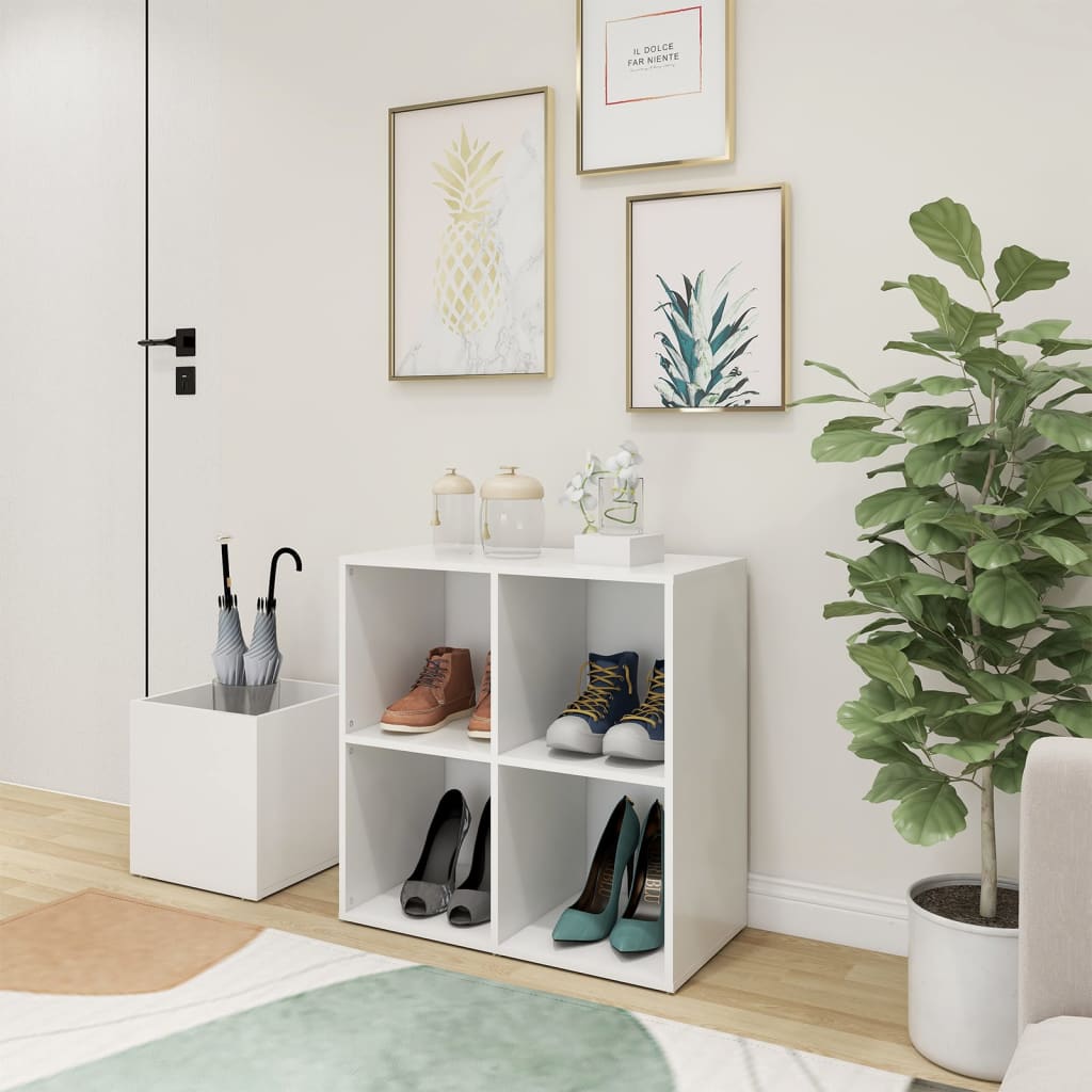 Hall Shoe Cabinet 105X35.5X70 Cm Engineered Wood