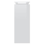Console Table High Gloss White 102x30x80 cm Engineered Wood