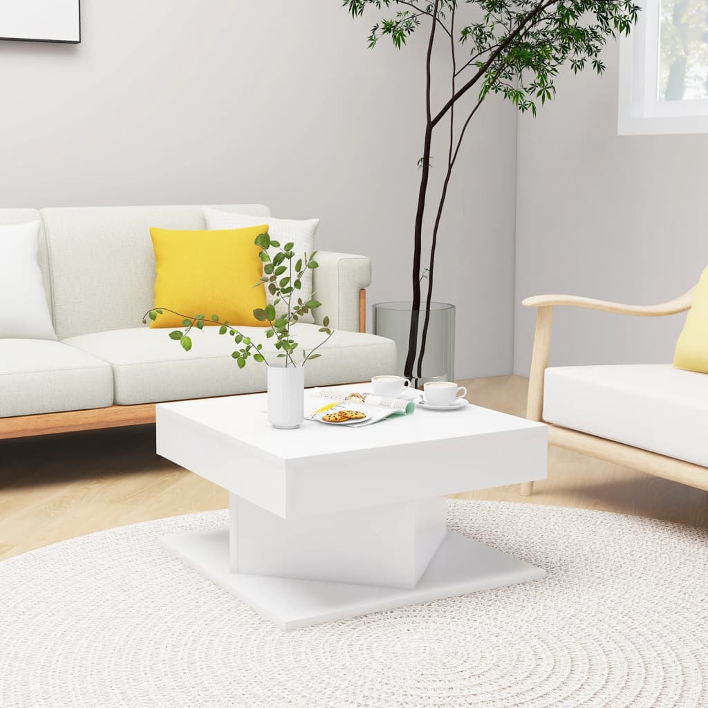 Coffee Table 57X57X30 Cm Engineered Wood