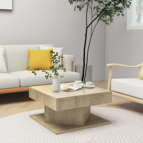 Coffee Table 57X57X30 Cm Engineered Wood