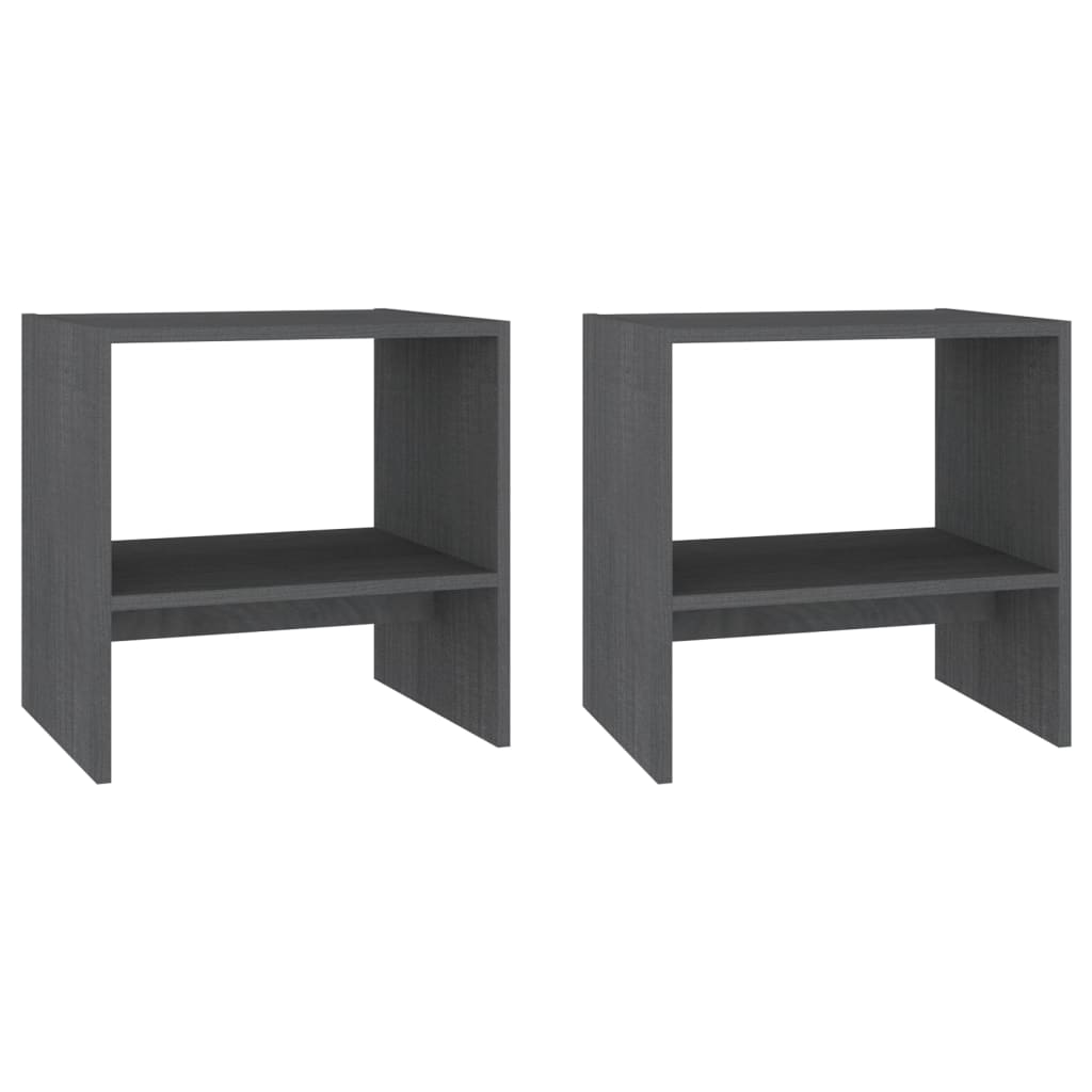 Bedside Cabinets 2 Pcs 40X30.5X40 Cm Solid Pinewood