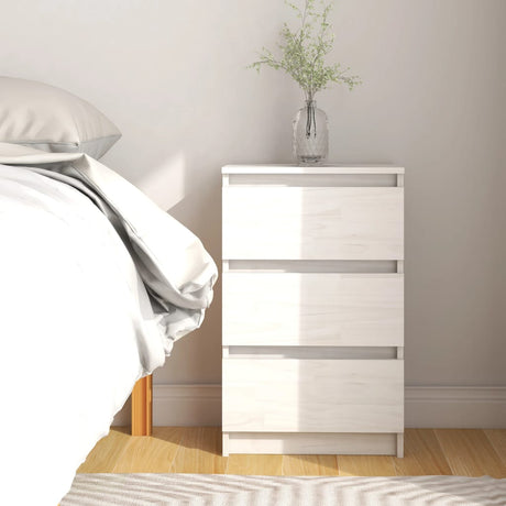 Bedside Cabinets 2 Pcs Solid Pine Wood