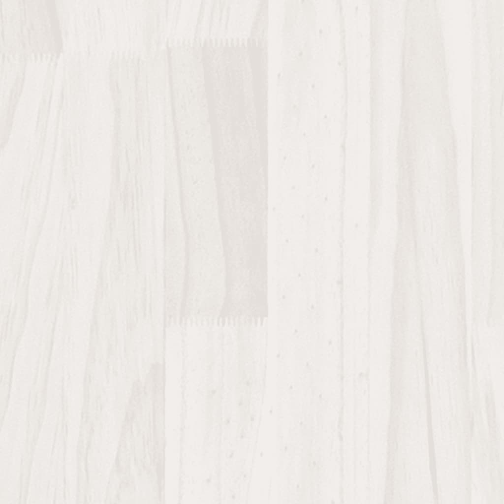 Bedside Cabinets 2 pcs White 40x29.5x64 cm Solid Pine Wood