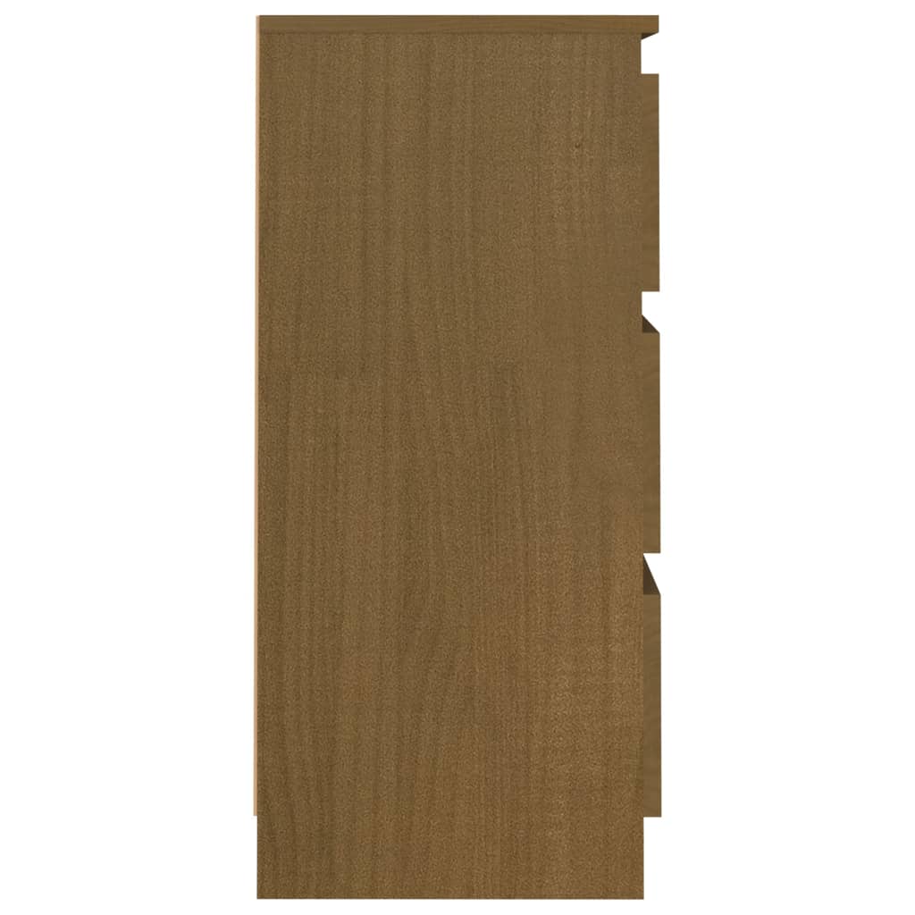Bedside Cabinets 2 Pcs Solid Pine Wood