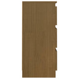 Bedside Cabinets 2 Pcs Solid Pine Wood