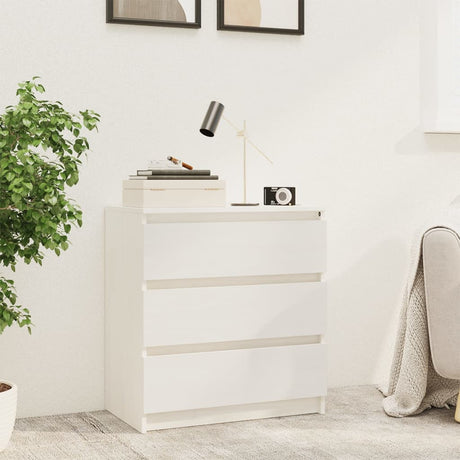 Bedside Cabinet 60X36X64 Cm Solid Pinewood