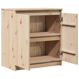 Side Cabinet 60X36X65 Cm Solid Pinewood