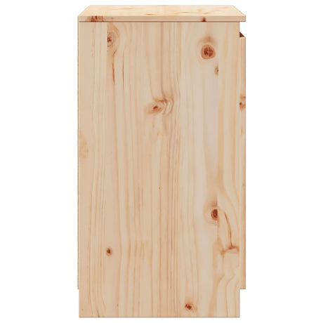 Side Cabinet 60X36X65 Cm Solid Pinewood