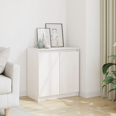 Side Cabinet 60X36X65 Cm Solid Pinewood