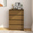 Side Cabinet 60X36X84 Cm Solid Pinewood