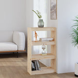 Book Cabinet/Room Divider 60X30X Wood Pine
