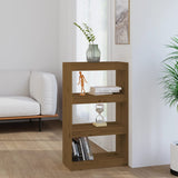 Book Cabinet/Room Divider 60X30X Wood Pine