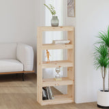 Book Cabinet/Room Divider 60X30X Wood Pine