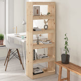 Book Cabinet/Room Divider 60X30X Wood Pine