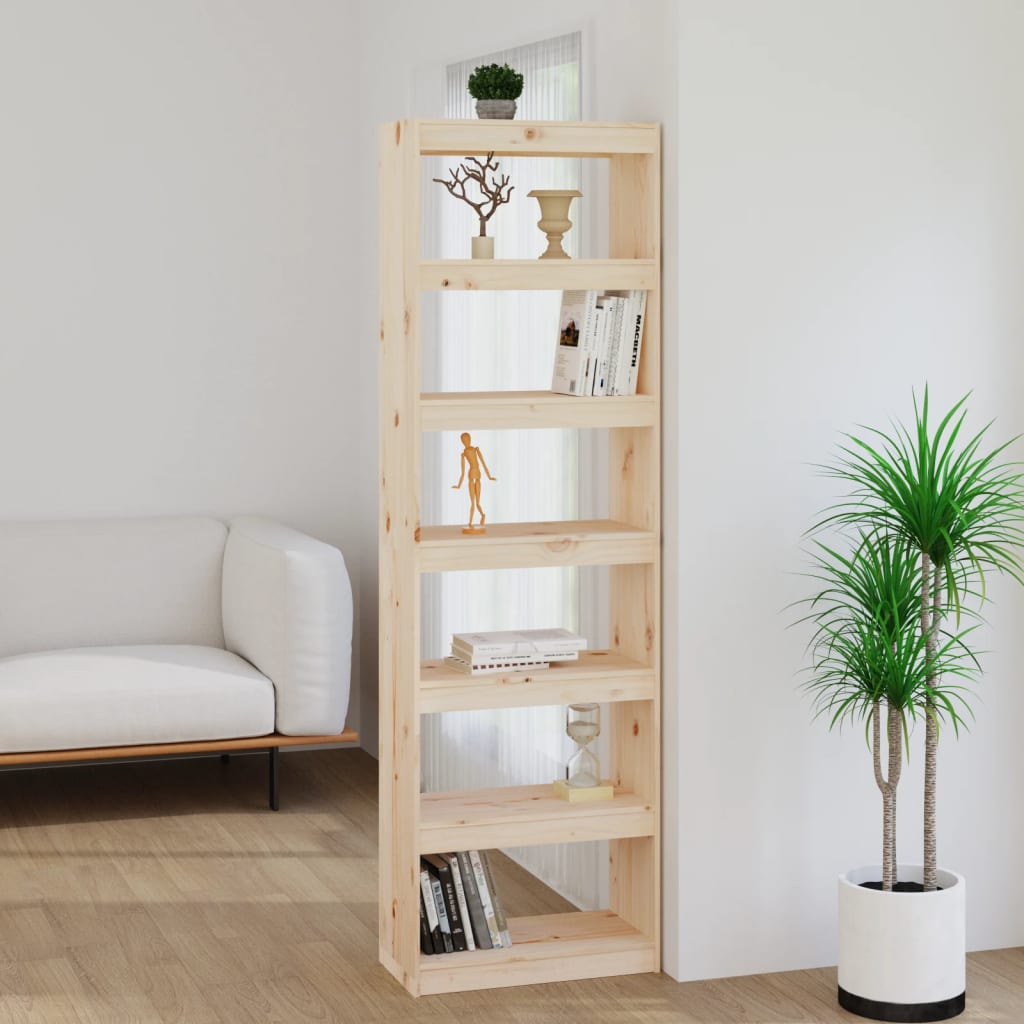 Book Cabinet/Room Divider 60X30X Wood Pine
