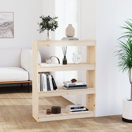 Book Cabinet/Room Divider 80X30X Solid Wood Pine