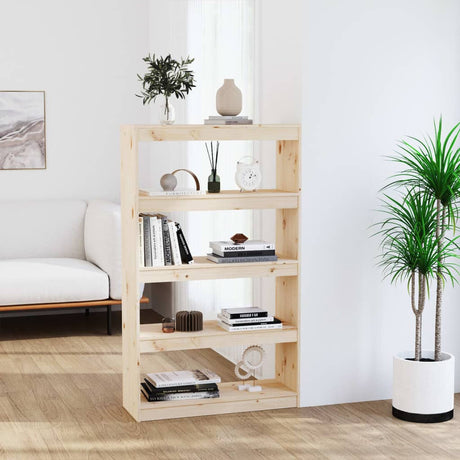 Book Cabinet/Room Divider 80X30X Solid Wood Pine
