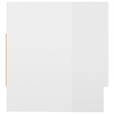Wardrobe High Gloss White 70x32.5x35 cm Engineered Wood