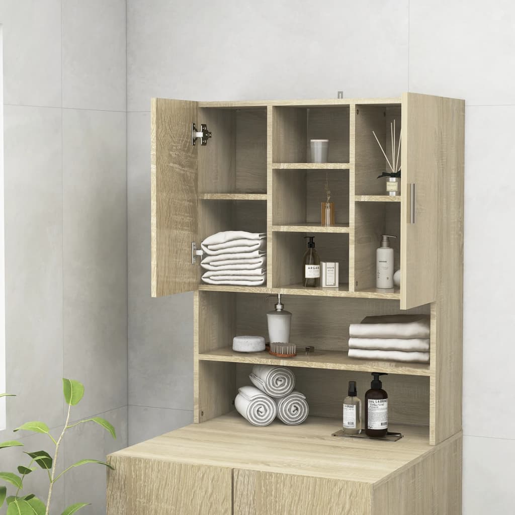Washing Machine Cabinet Sonoma Oak 70.5X25.5X90 Cm