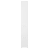 Bathroom Cabinet White 25x26.5x170 cm Engineered Wood