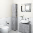Bathroom Cabinet 25X26.5X170 Cm Engineered Wood