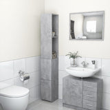 Bathroom Cabinet 25X26.5X170 Cm Engineered Wood