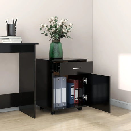 Rolling Cabinet 45X38X54 Cm Engineered Wood