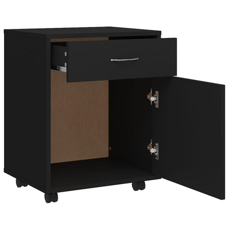 Rolling Cabinet 45X38X54 Cm Engineered Wood