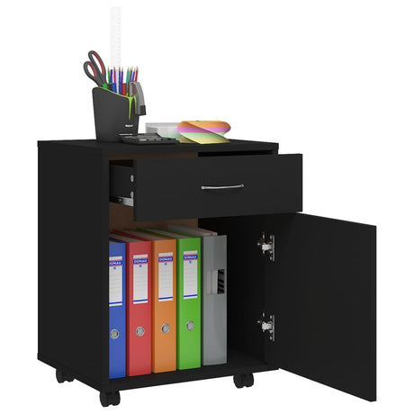 Rolling Cabinet 45X38X54 Cm Engineered Wood