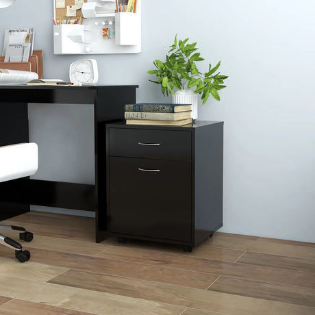 Rolling Cabinet 45X38X54 Cm Engineered Wood