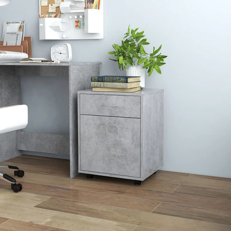 Rolling Cabinet 45X38X54 Cm Engineered Wood