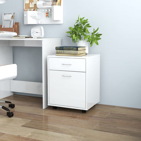 Rolling Cabinet 45X38X54 Cm Engineered Wood