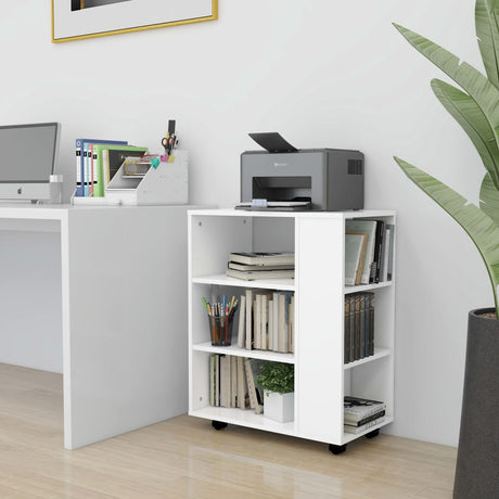 Rolling Cabinet 60X35X75 Cm Engineered Wood